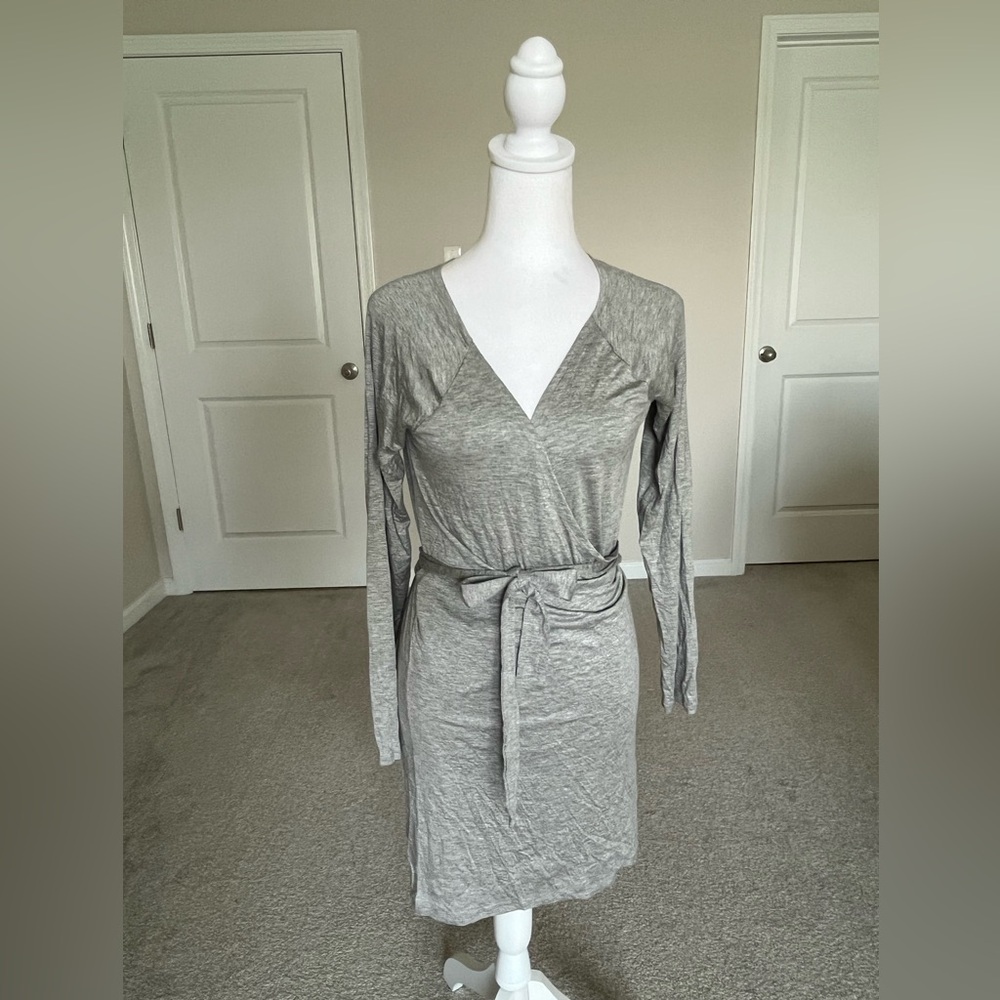 NWT Chaser Heather Gray Wrap Dress Size Medium